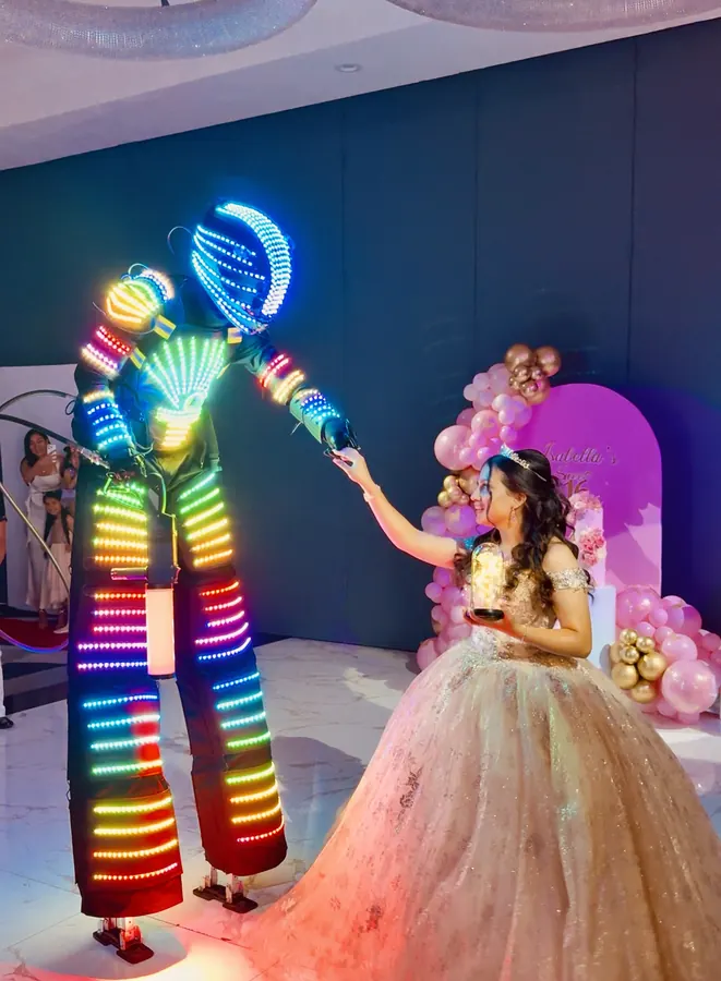 LED Robot quinceañera show Toronto