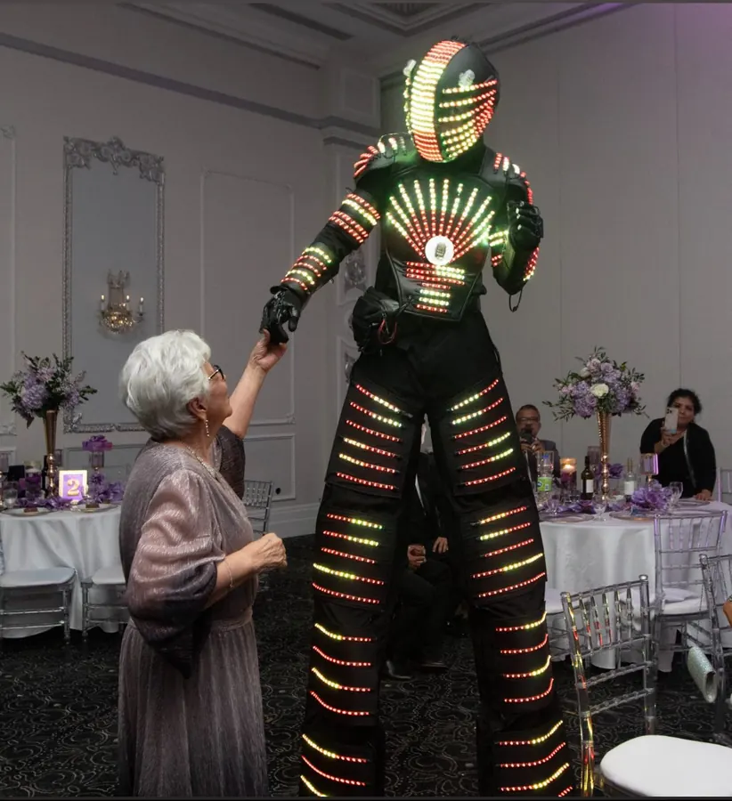 LED Robot performer photo Toronto