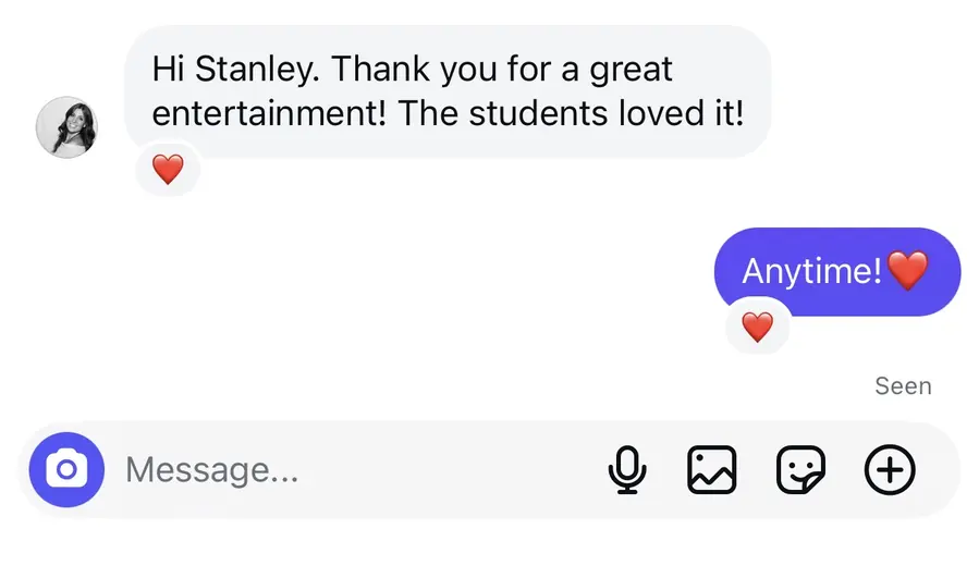 Client review 9 LED Robot entertainment